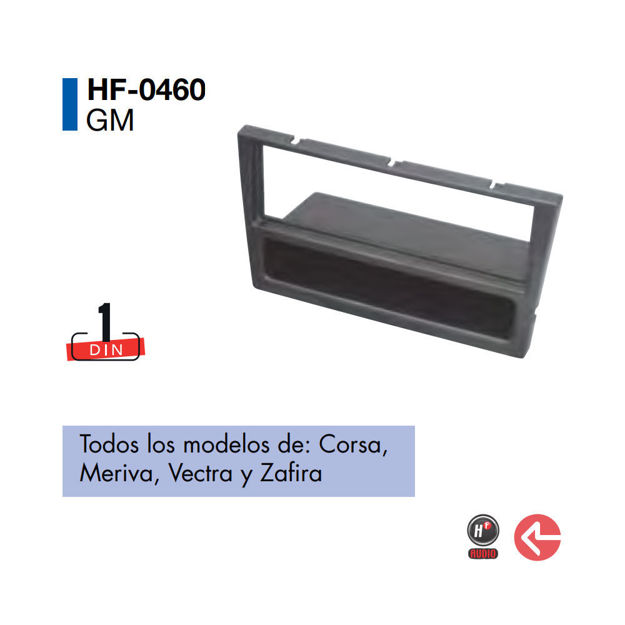 Imagen de Frente Para Auto Chevrolet Corsa, Meriva, Vectra Y Zafira - 1 Din - Hf-0460 - Hf Audio
